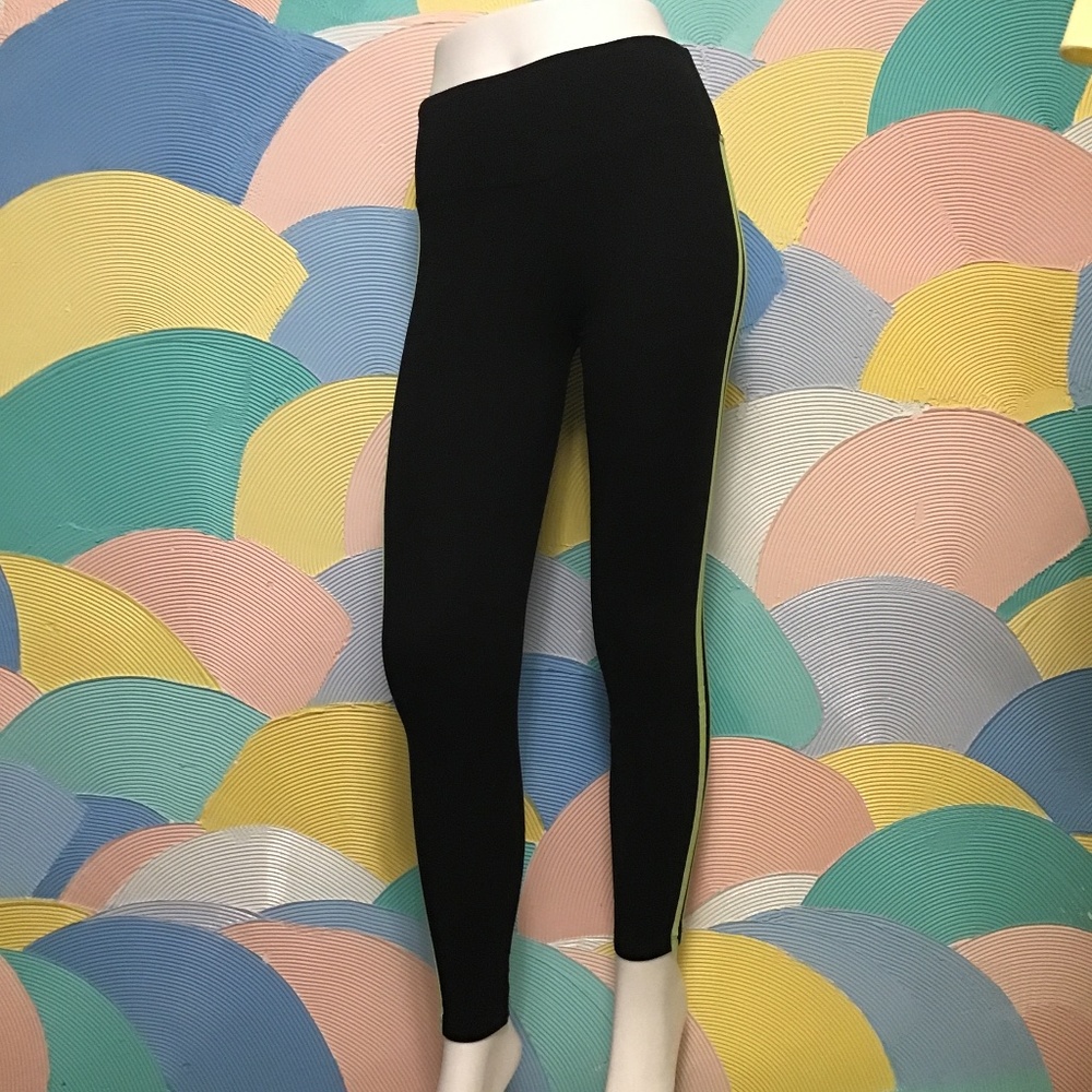 Rue 21 black and green neon leggings size S